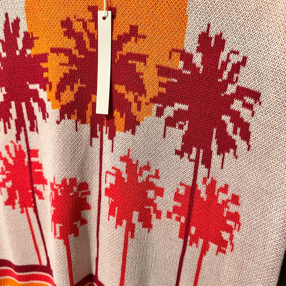 Trina Turk Orange and Pink Knit Top - Picture 3 of 10